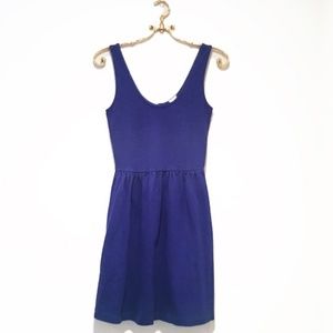J Crew  Factory Button Back Sundress Blue
